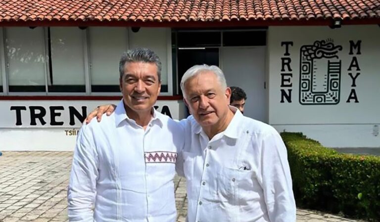 Refrenda Rutilio Escandón al presidente AMLO su compromiso con el proyecto del Tren Maya