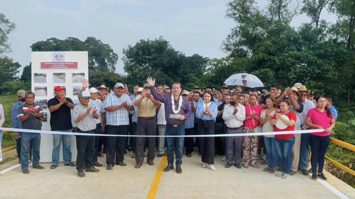 Mariano Rosales inauguró quinto puente en “El Vergel”