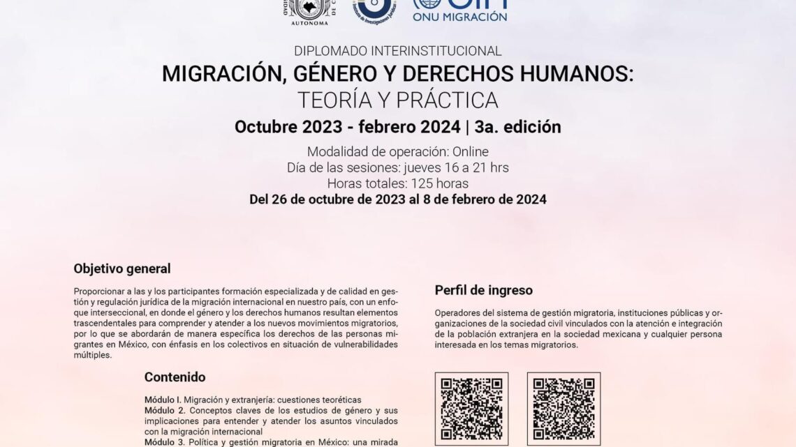 Organiza UNACH Diplomado en Migración, Género y Derechos Humanos