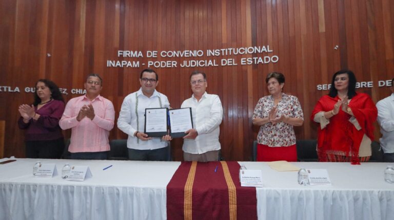 Firman Poder Judicial e Inapam convenio interinstitucional a favor de personas adultas mayores