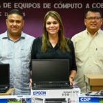 AYUNTAMIENTO DE TAPACHULA ENTREGA EQUIPO PARA UNIVERSIDAD VIRTUAL DE LA UNACH EN PAVENCUL