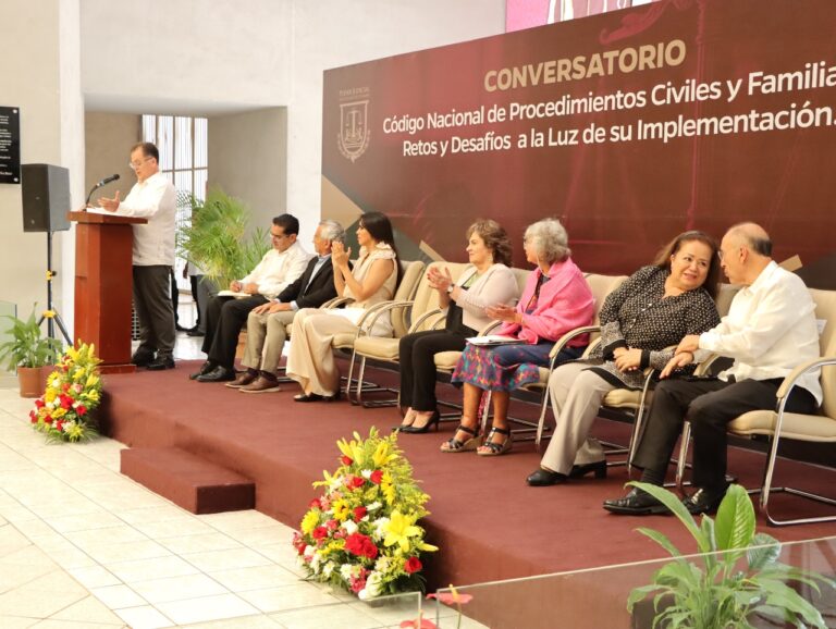 Realiza Poder Judicial Conversatorio sobre el nuevo Código Nacional de Procedimiento Civiles y Familiares