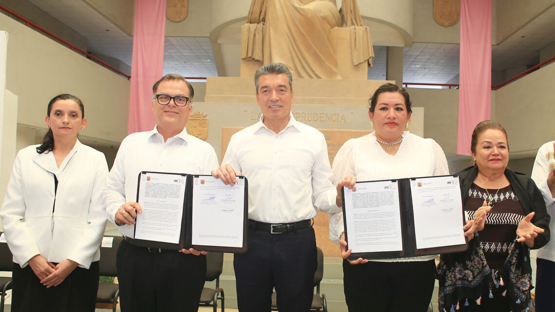 Atestigua Rutilio Escandón firma para garantizar el cumplimiento de Ley 3 de 3 contra la Violencia de Género