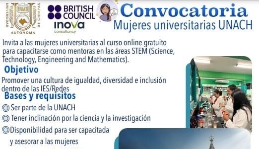 Invita UNACH a mujeres universitarias a capacitarse en las áreas de  Ciencias, Tecnologías, Ingeniería y Matemáticas