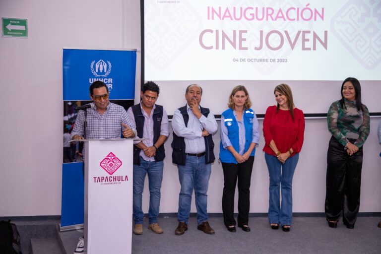 ACNUR inaugura sala de cine en el Territorio Joven de Tapachula