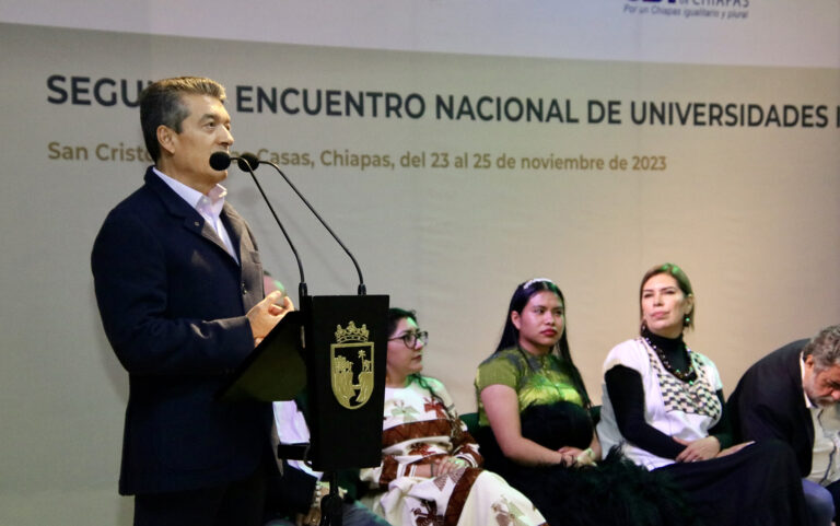 En SCLC, Rutilio Escandón inaugura 2º Encuentro Nacional de Universidades Interculturales