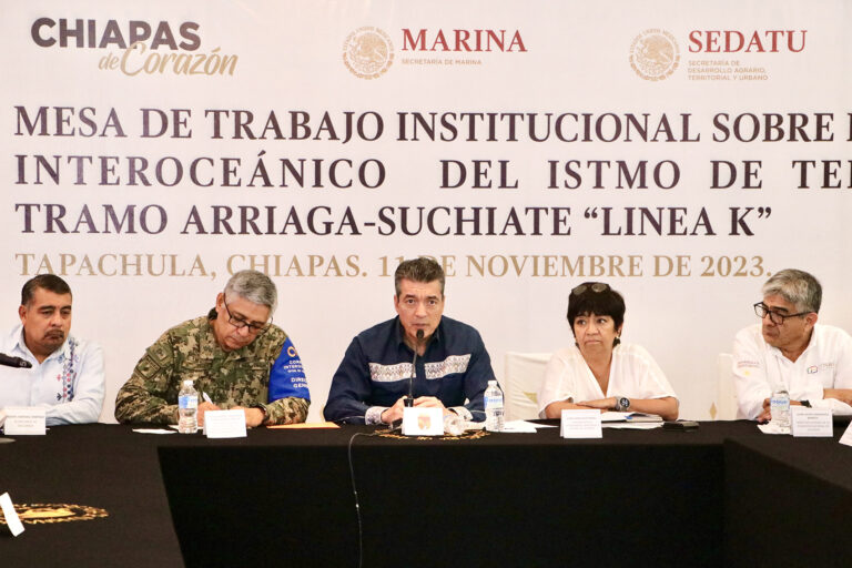 Participa Rutilio Escandón en Mesa de Trabajo sobre Línea K del Corredor Interoceánico del Istmo de Tehuantepec