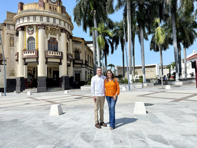 En Tapachula, Rutilio Escandón inaugura el Parque Central Miguel Hidalgo y calles en la colonia 5 de Febrero