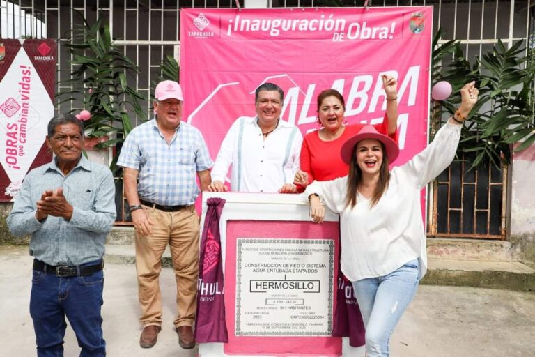 AYUNTAMIENTO DE TAPACHULA INAUGURA SEGUNDA ETAPA DE RED DE AGUA ENTUBADA EN FRACCIÓN HERMOSILLO