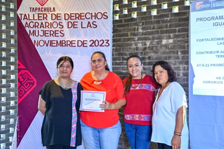 AYUNTAMIENTO DE TAPACHULA IMPARTE TALLER DE DERECHOS AGRARIOS A MUJERES TAPACHULTECAS