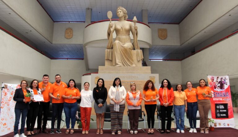 Sede Poder Judicial de la clausura de actividades de la Semana Naranja Únete