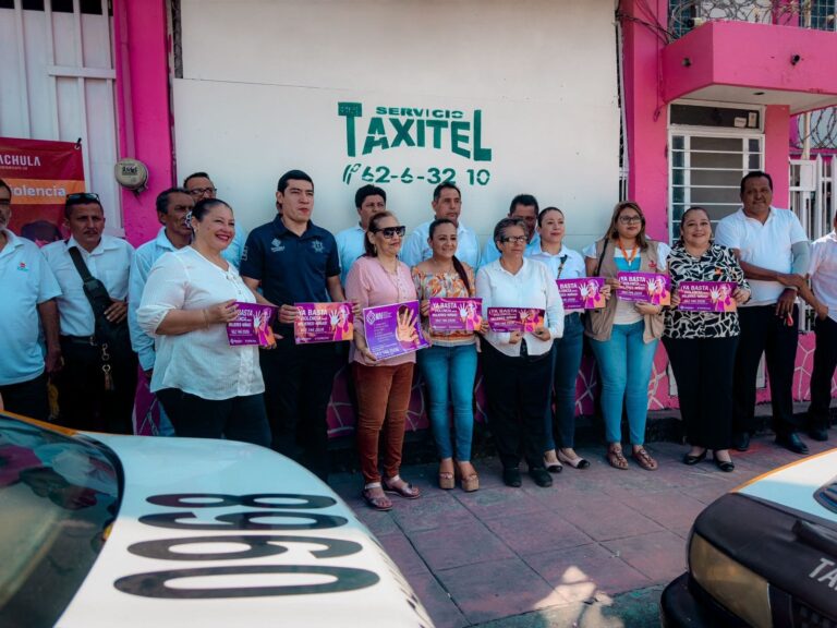 AYUNTAMIENTO DE TAPACHULA TRANSPORTE PÚBLICO UNEN ESFUERZOS PARA ERRADICAR LA VIOLENCIA CONTRA LAS MUJERES