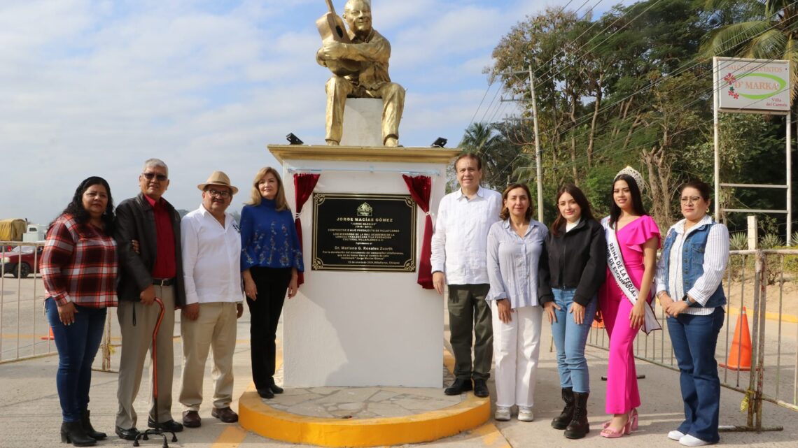 Mariano Rosales devela monumento a Jorge Massias