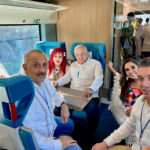 Rutilio Escandón acompaña al presidente AMLO en la inauguración del tramo Cancún-Palenque del Tren Maya