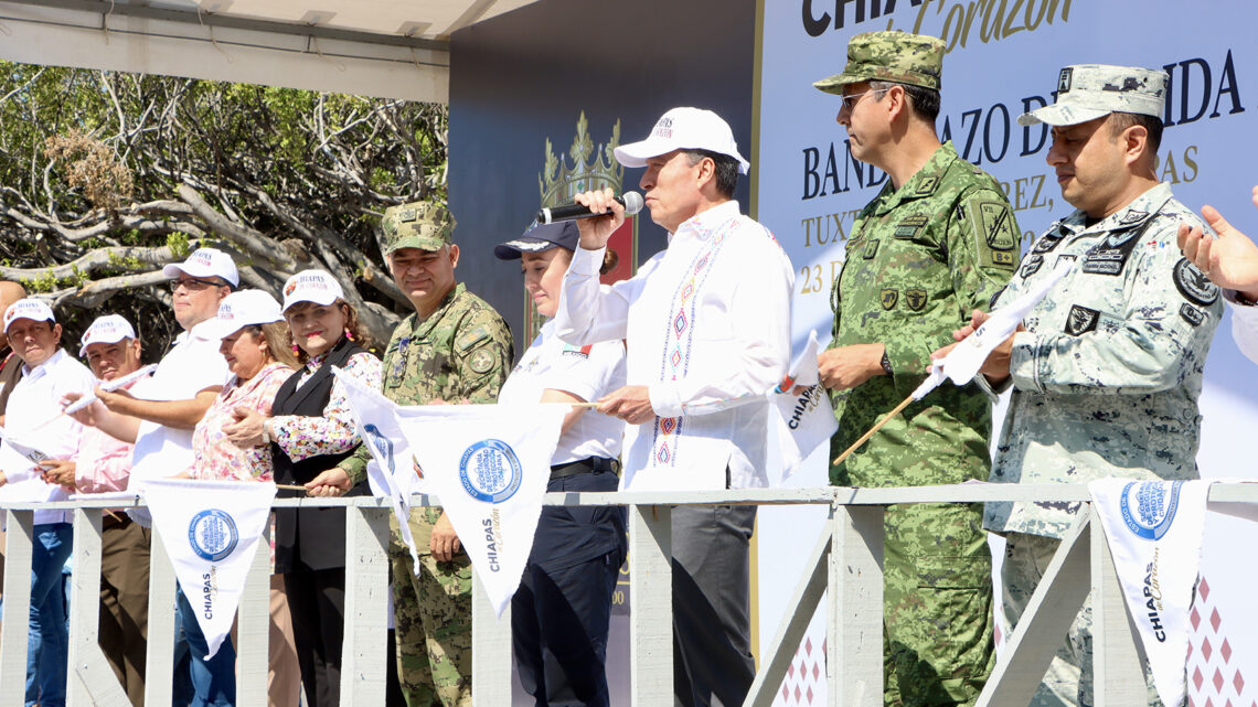 Encabeza Rutilio Escandón banderazo de salida de 213 patrullas para fortalecer la seguridad de Chiapas