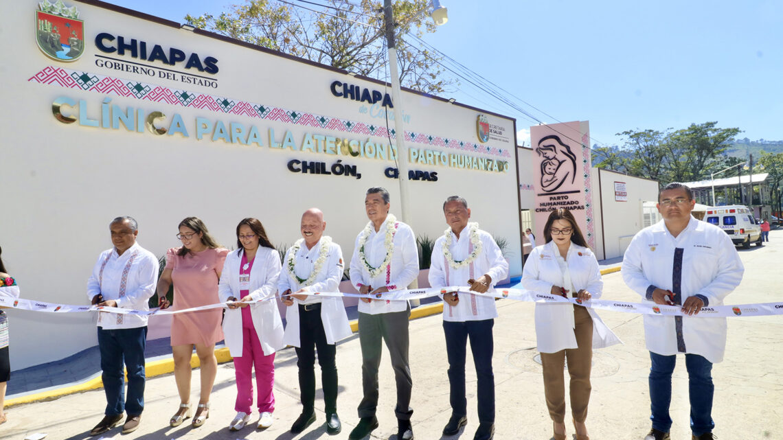 Inaugura Rutilio Escandón Clínica para la Atención de Parto Humanizado del municipio de Chilón