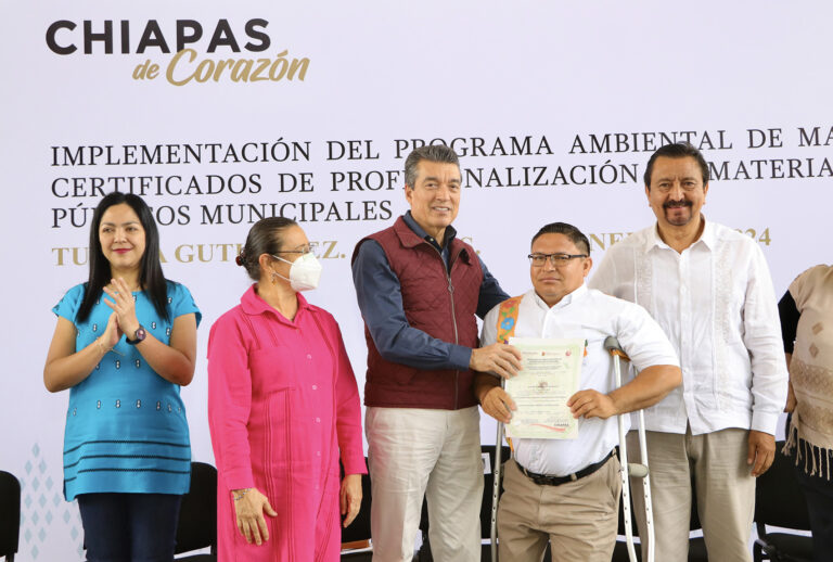 En Chiapas hacemos causa común para fortalecer el cuidado del ambiente: Rutilio Escandón