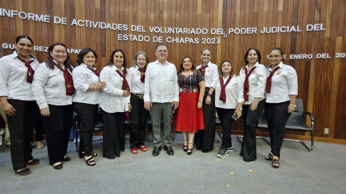 Rinde informe de actividades Voluntariado del Poder Judicial