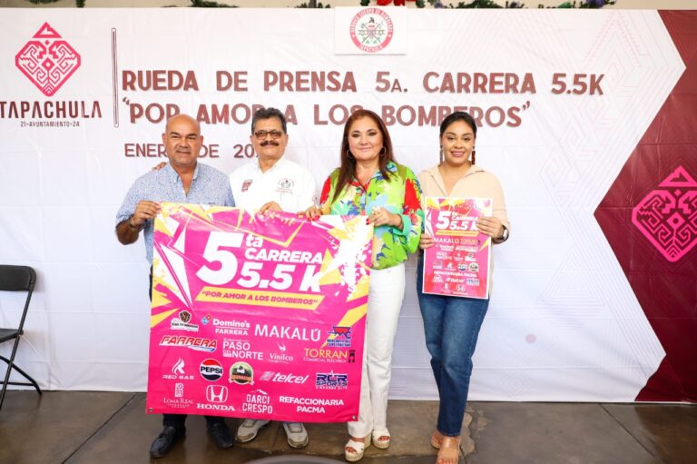 AYUNTAMIENTO DE TAPACHULA INVITA A LA CARRERA 5.5 K “POR AMOR A LOS BOMBEROS”