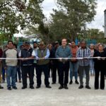 Mariano Rosales entrega calle en la entrada al COBACH 17 en Chanona