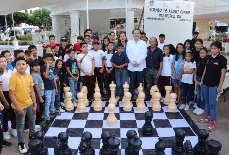 Mariano Rosales inaugura torneo de ajedrez de CONADE