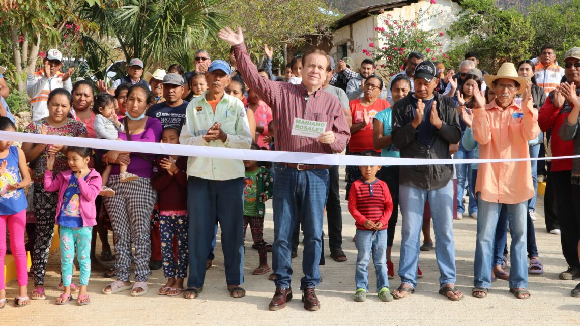 Alcalde Mariano Rosales inaugura calles en San Marcos