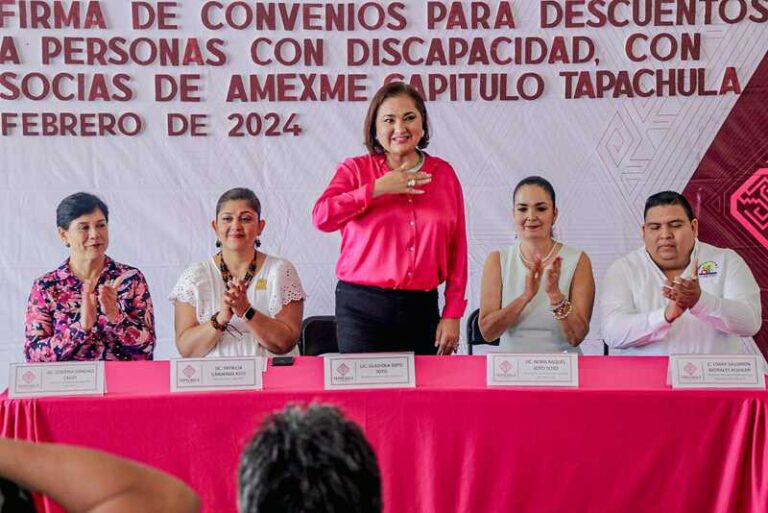 AYUNTAMIENTO ATESTIGUA FIRMA DE CONVENIO PARA DESCUENTOS A PERSONAS CON DISCAPACIDAD EN TAPACHULA