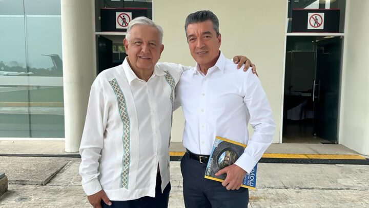En Palenque, Rutilio Escandón coincide con el presidente AMLO