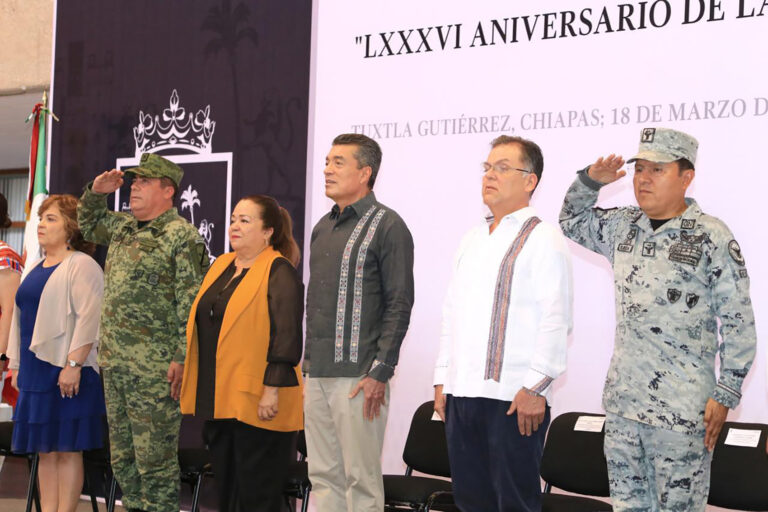 Realizan ceremonia conmemorativa del 86 Aniversario de la Expropiación Petrolera