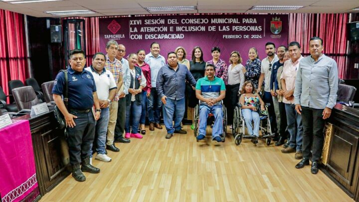 REALIZAN XXVI SESIÓN DEL CONSEJO MUNICIPAL PARA PERSONAS CON DISCAPACIDAD EN TAPACHULA