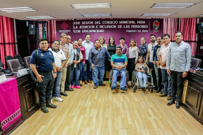 REALIZAN XXVI SESIÓN DEL CONSEJO MUNICIPAL PARA PERSONAS CON DISCAPACIDAD EN TAPACHULA