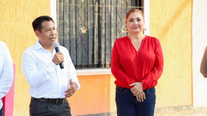 INAUGURAN PAVIMENTACIÓN MIXTA DE CALLES EN COLONIA MARCELÍN