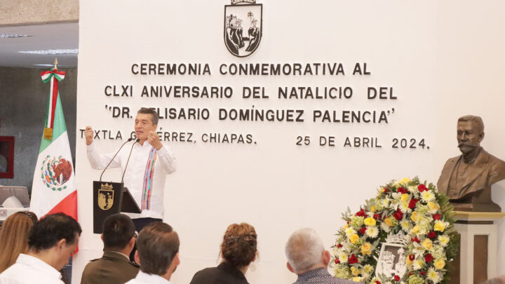 En Chiapas, honramos la vida de Belisario Domínguez, un héroe que vivió para servir a su pueblo: Rutilio Escandón