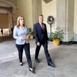 En Palacio Nacional, AMLO y Rutilio Escandón sostienen encuentro con representantes de la CNTE