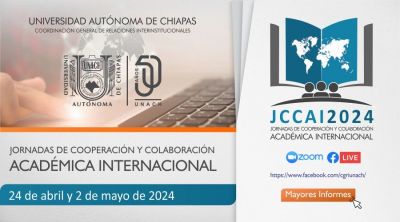Invita UNACH a participar en Jornadas de Cooperación y Colaboración Académica Internacional