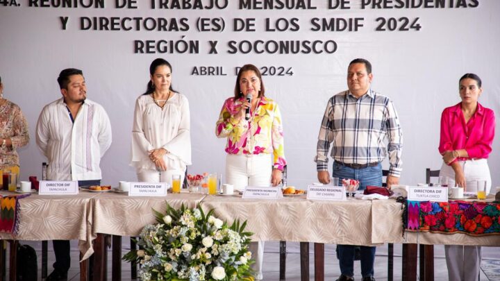 REALIZAN 4a. REUNIÓN MENSUAL DE PRESIDENTAS Y DIRECTORAS DE LOS SMDIF 2024 REGIÓN X SOCONUSCO