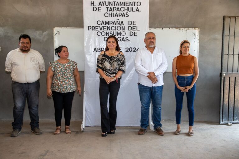 IMPLEMENTAN CAMPAÑA DE PREVENCIÓN DEL CONSUMO DE DROGAS EN TELEBACHILLERATO COMUNITARIO DE TAPACHULA