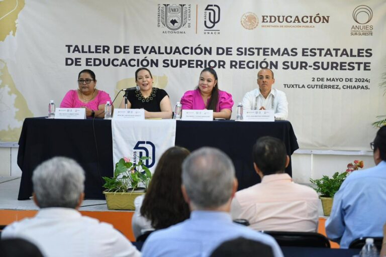 Participaron universidades afiliadas a la ANUIES en el Taller de Evaluación de Sistemas Estatales de Educación Superior desarrollado en la UNACH