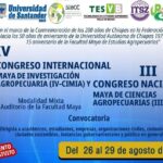 Invita UNACH a participar en el IV Congreso Internacional Maya de Investigación Agropecuaria