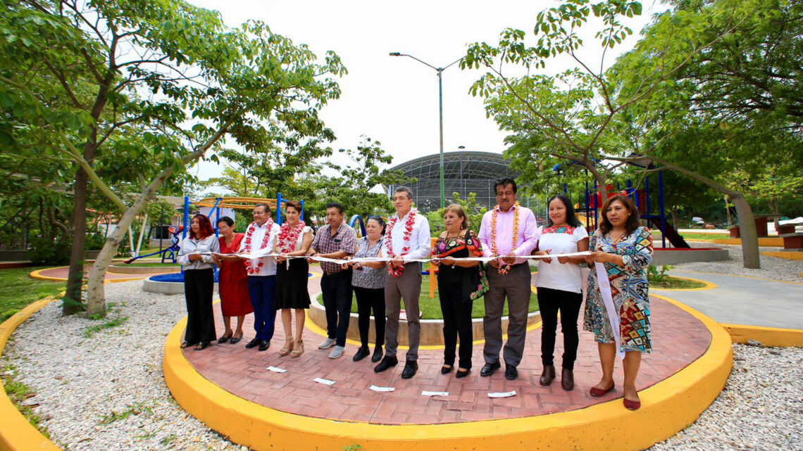 En Tuxtla Gutiérrez, Rutilio Escandón moderniza el Parque Público de la colonia Pedregal San Antonio