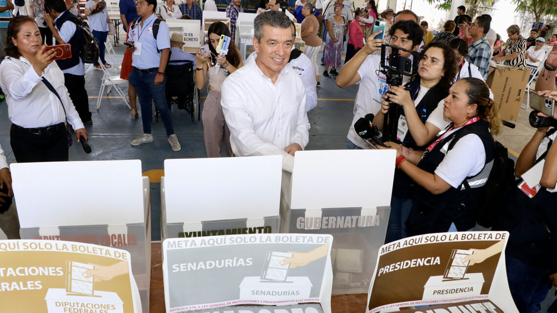 Rutilio Escandón reconoce trabajo del INE e IEPC en el proceso electoral 2024