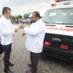 Encabeza Rutilio Escandón entrega de apoyos funcionales y ambulancias a hospitales públicos de Chiapas