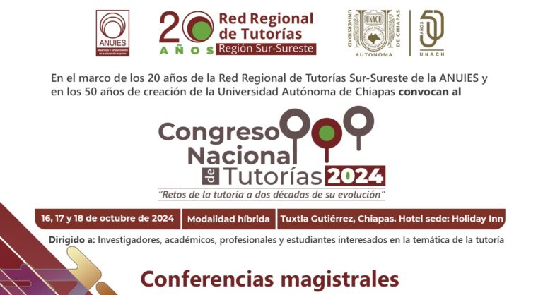 Será UNACH sede del Congreso Nacional de Tutorías 2024