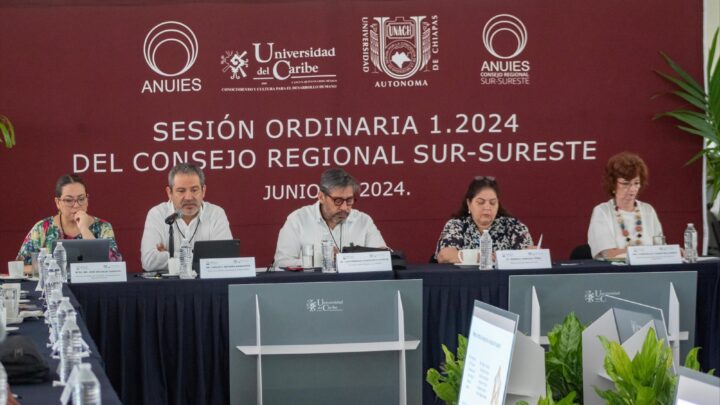 Participa UNACH en la 1a. Sesión Ordinaria 2024 del Consejo Regional Sur-Sureste de la ANUIES