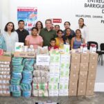 Mariano Rosales y Margarita Sarmiento entregan insumos alimentarios a escuelas