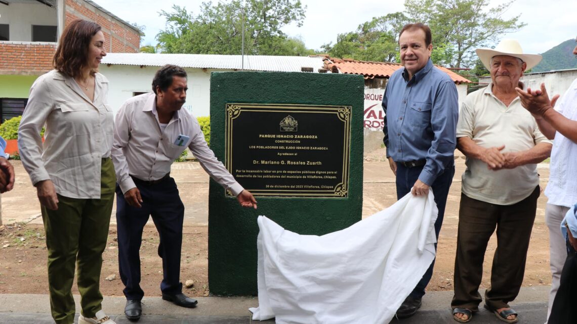 Mariano Rosales entrega parque en Ignacio Zaragoza