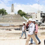 Constata Rutilio Escandón avances en la reconstrucción del Parque Morelos Bicentenario de Tuxtla Gutiérrez