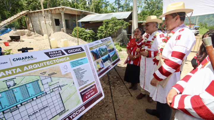 En Oxchuc, Rutilio Escandón inaugura infraestructura educativa en el Cecyte Chiapas, Plantel 48 Yochib