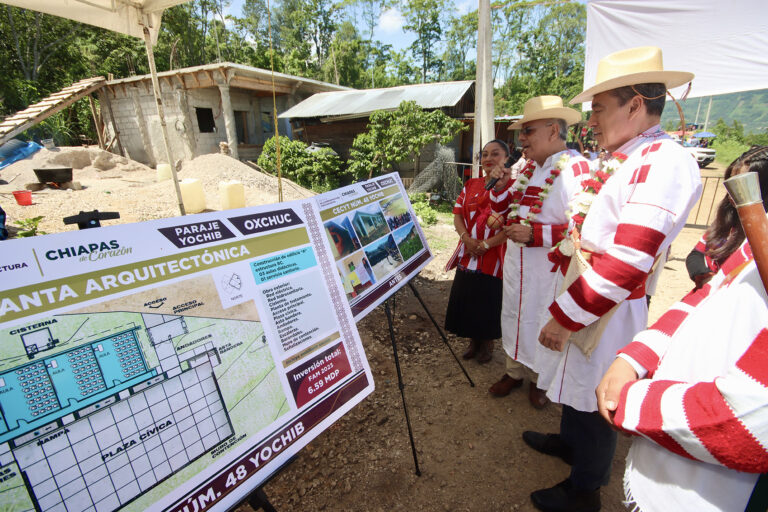 En Oxchuc, Rutilio Escandón inaugura infraestructura educativa en el Cecyte Chiapas, Plantel 48 Yochib