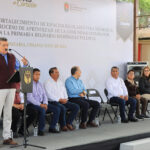 En La Trinitaria, inaugura Rutilio Escandón construcción de aulas en la Primaria “Belisario Domínguez Palencia”